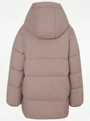 Mocha Short Kids Padded Coat