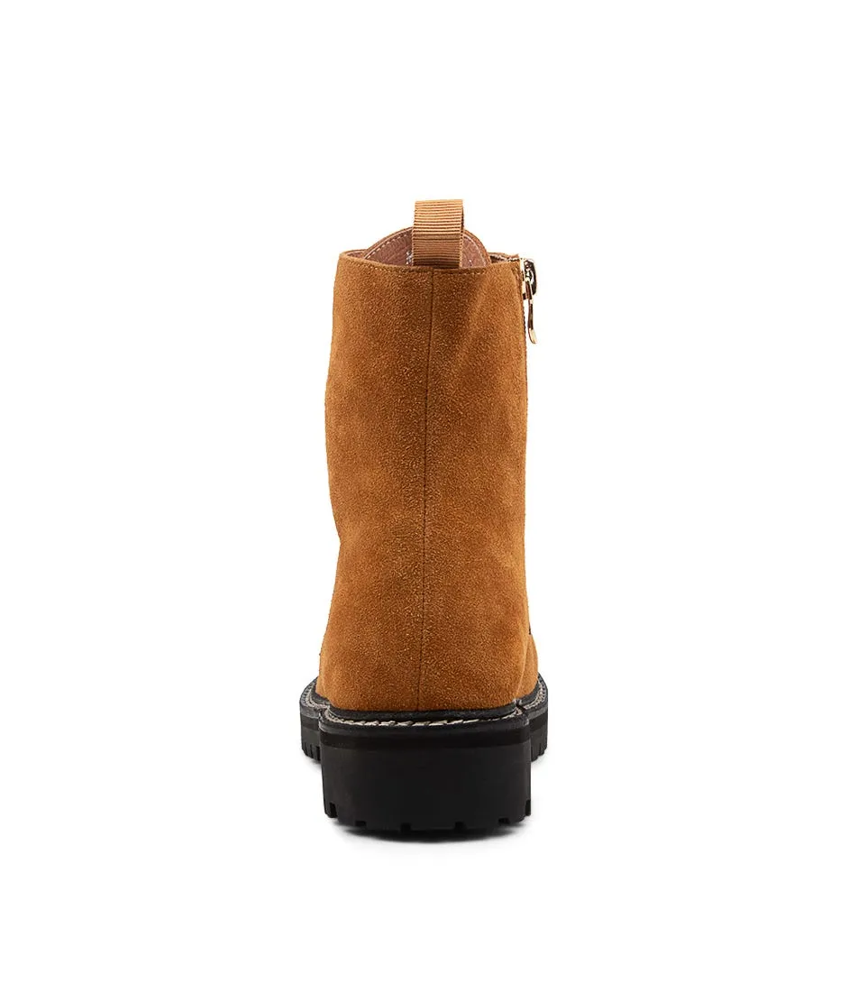 Tan Suede Ankle Boots named MOLLINI Mitz