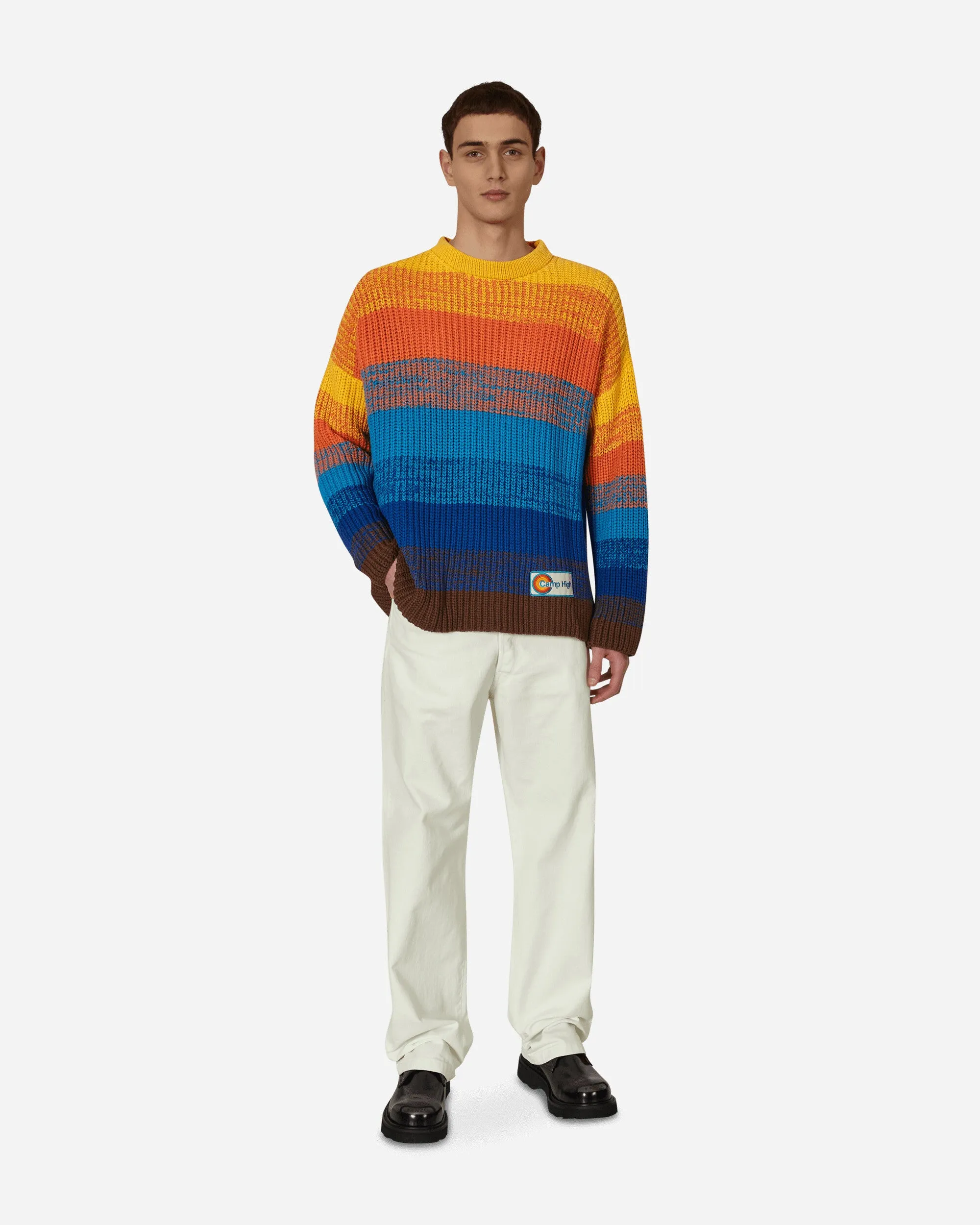 Multicolor Rib Knit Sweater