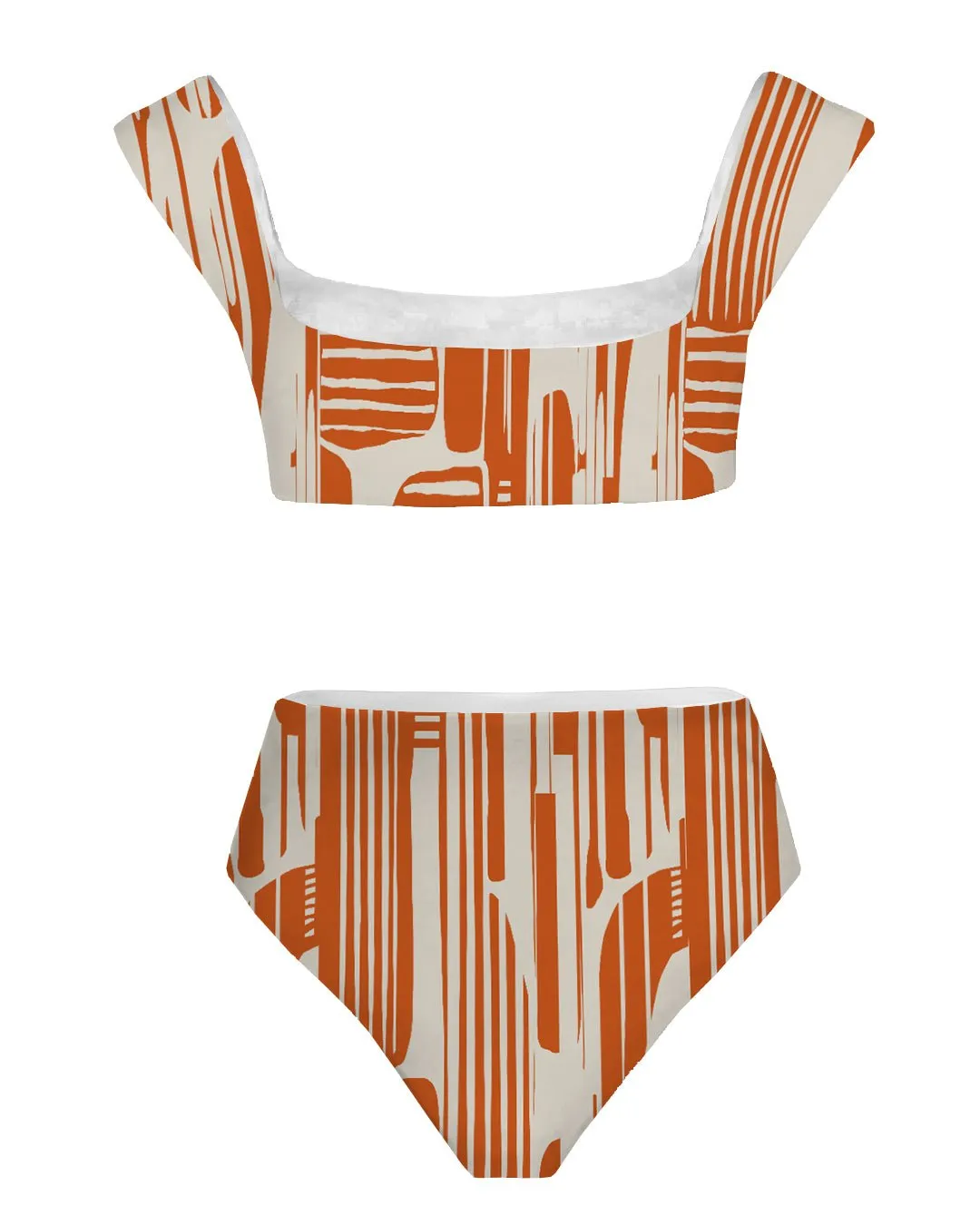 Iman Orange One-Piece Swimsuit