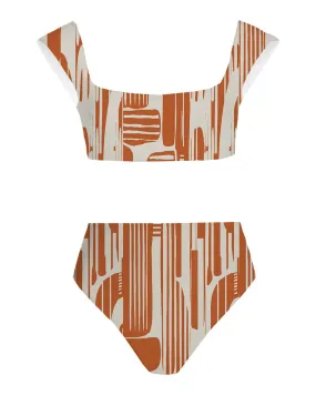 Iman Orange One-Piece Swimsuit