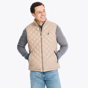 Nautica Men's Raw Umber Diamond Quilted Vest