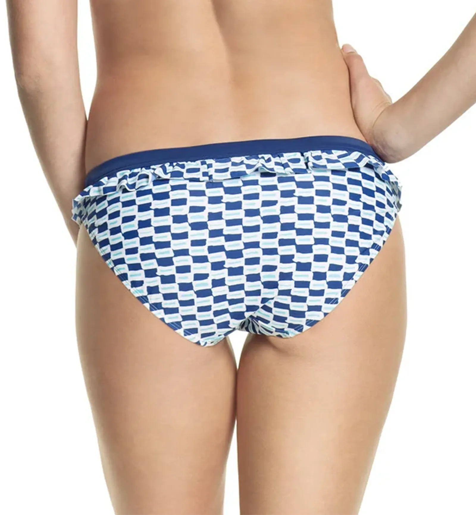 Nautical Print Cleo by Panache Lucille Frill Swim Pant