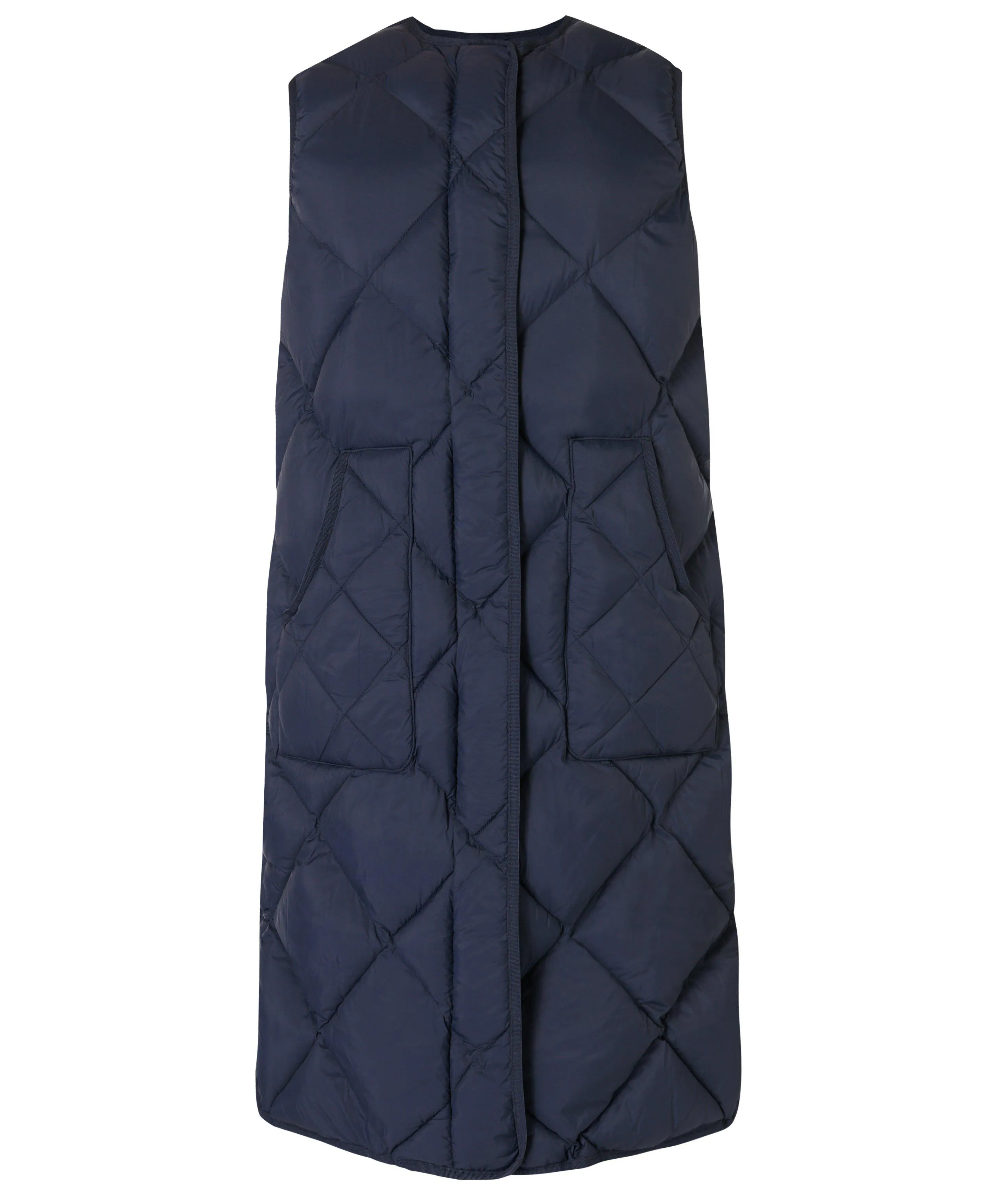 Navy-Blue Downtown Quilted Vest