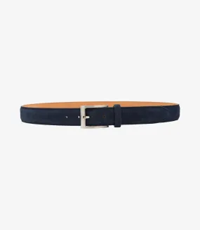 Navy Suede Loake William Leather Belt