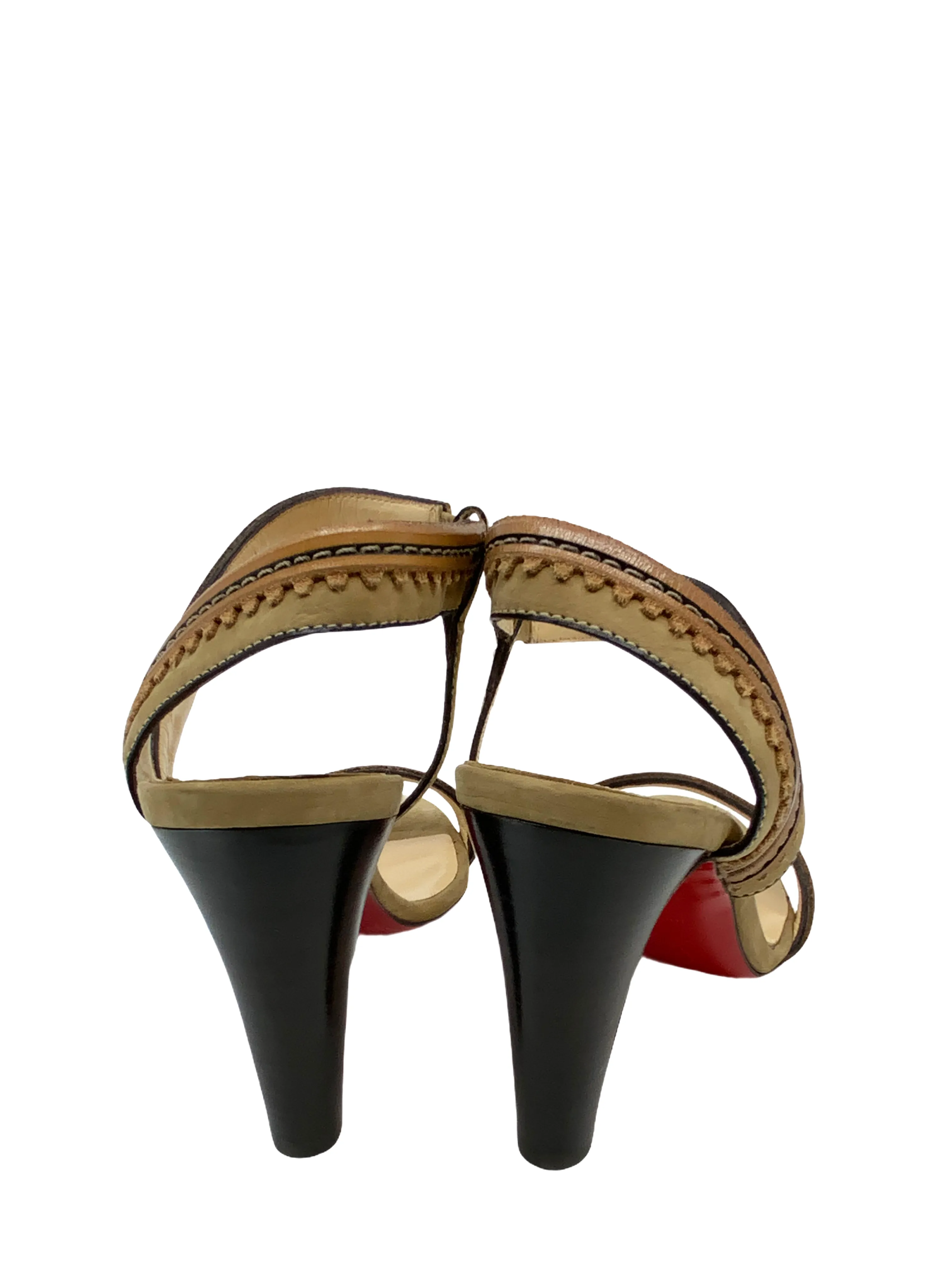 New Size 9 Christian Louboutin Suede Sandals