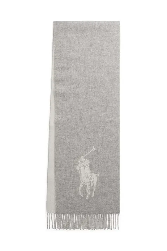 Norse Projects gray wool scarf smooth