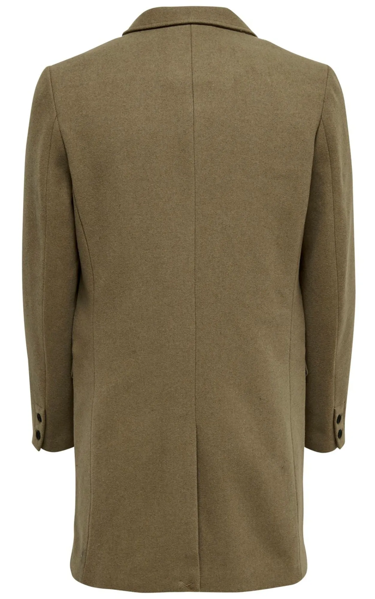 Julian Wool Coat in Lead Gray