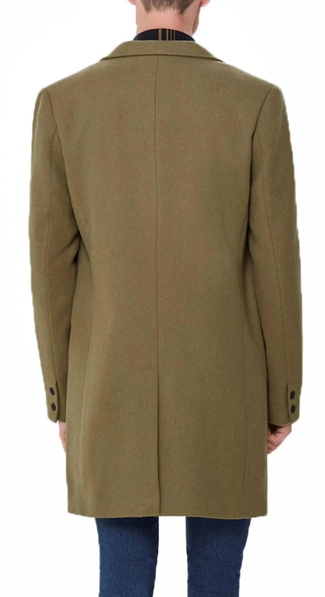 Julian Wool Coat in Lead Gray