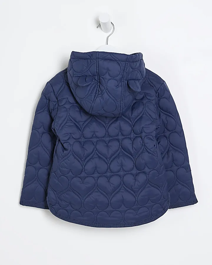 Padded Heart Quilted Coat