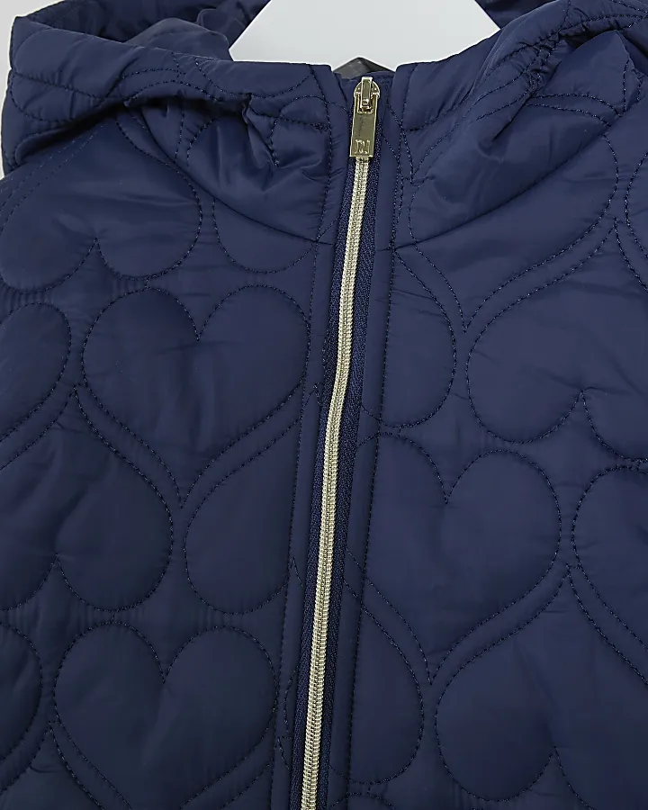 Padded Heart Quilted Coat