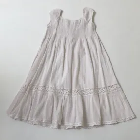 Pale Pink Cotton Smocked Dress: 4 Years;