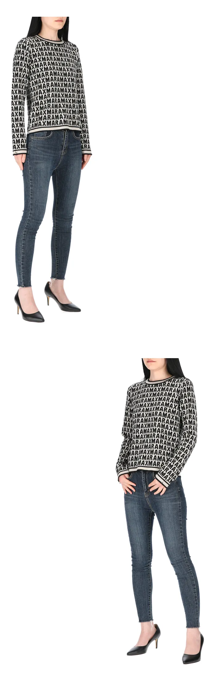 Wool Long Sleeve Office-Style Top for Parties