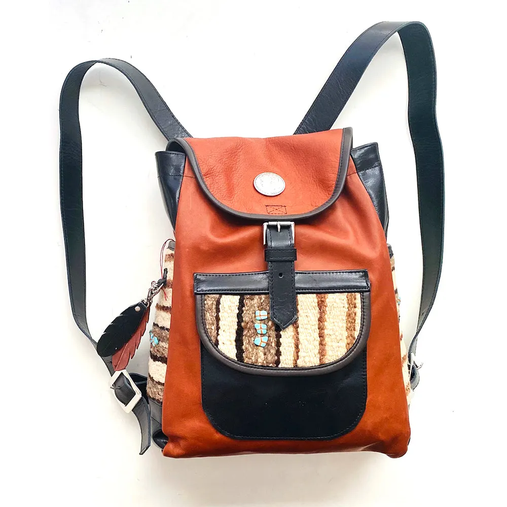 Pebbled Leather Backpack