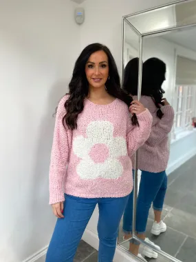 Pink Floral Jumper