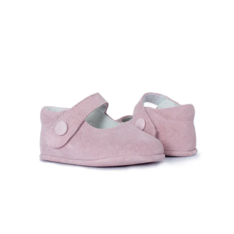 Pink Suede Mary Janes for Beginners