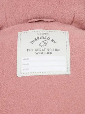 Kids Pink Padded Quilted Coat at George ASDA