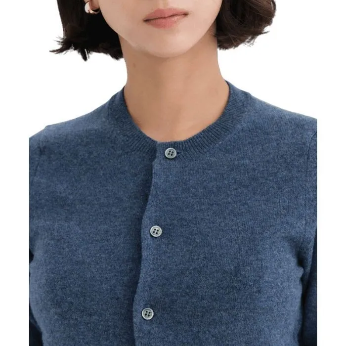 Wool Long Sleeve Plain Office Style Top