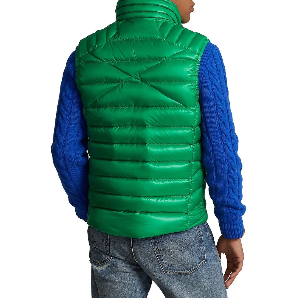 Packable Duck Down Channel-Quilted Vest by Polo Ralph Lauren