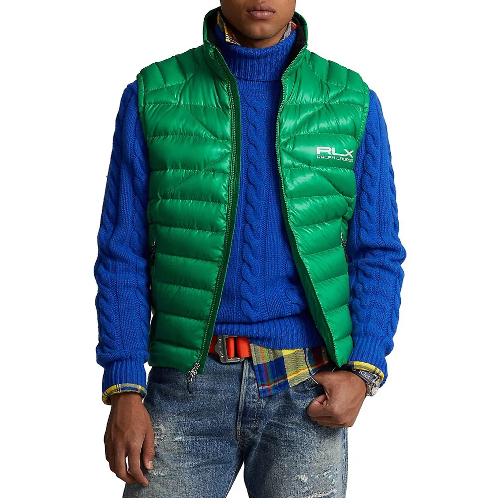 Packable Duck Down Channel-Quilted Vest by Polo Ralph Lauren