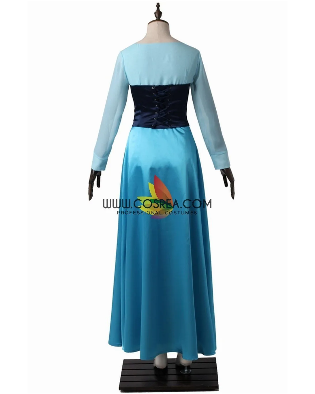 Princess Airle Little Mermaid Kiss The Girl Satin Chiffon Cosplay Costume