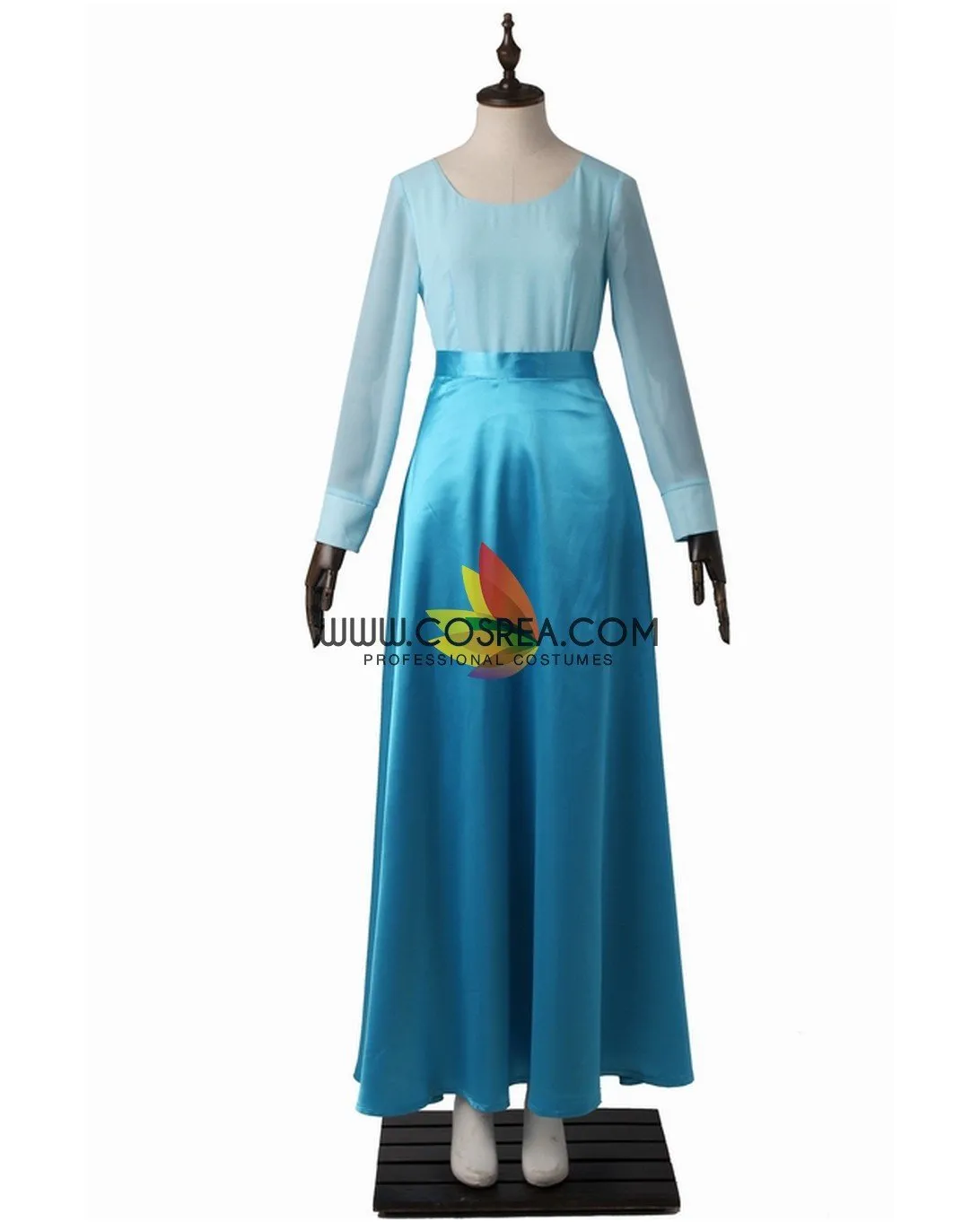 Princess Airle Little Mermaid Kiss The Girl Satin Chiffon Cosplay Costume