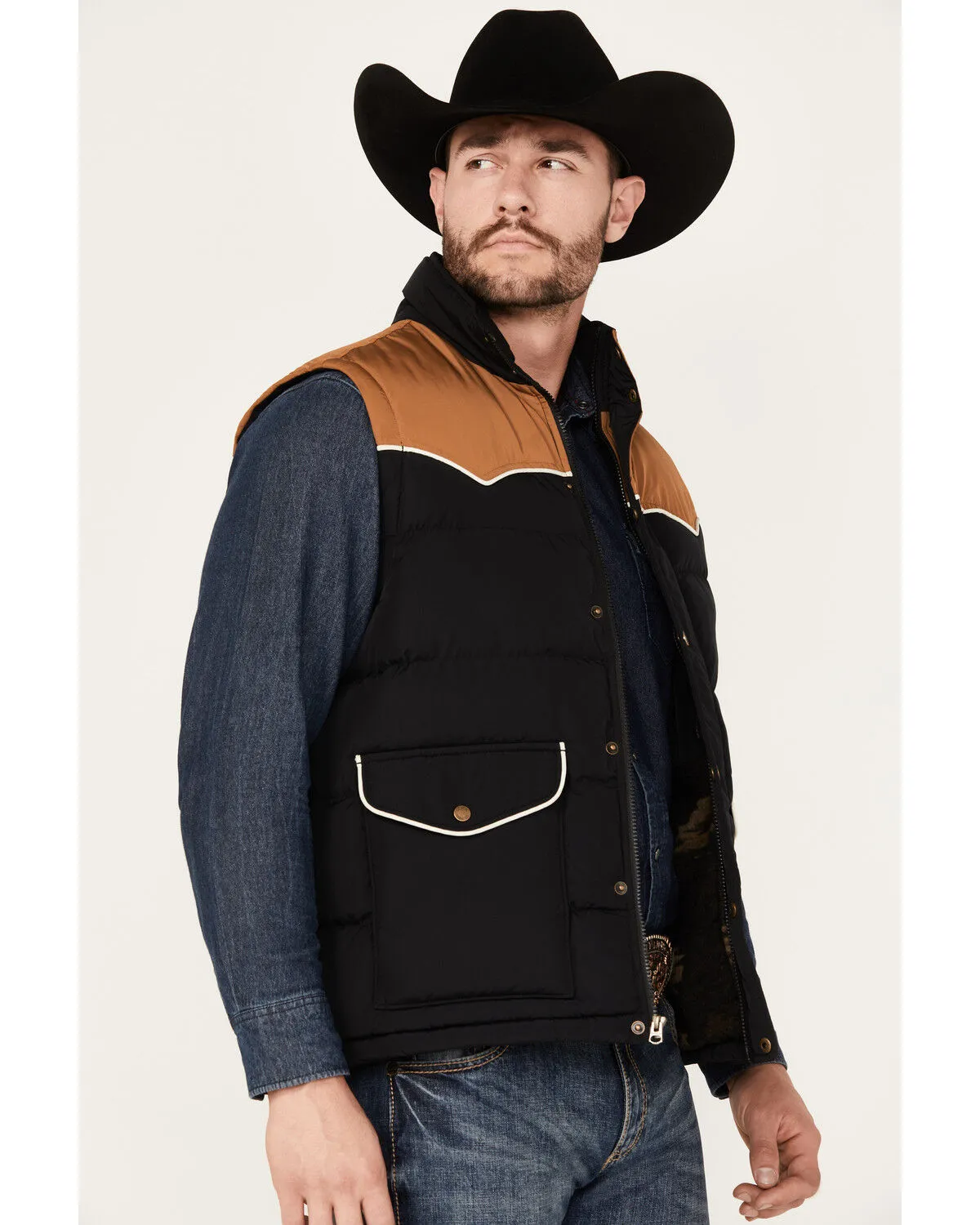 Product Name: Cinch Men's Southwestern Print Lining Quilted Vest