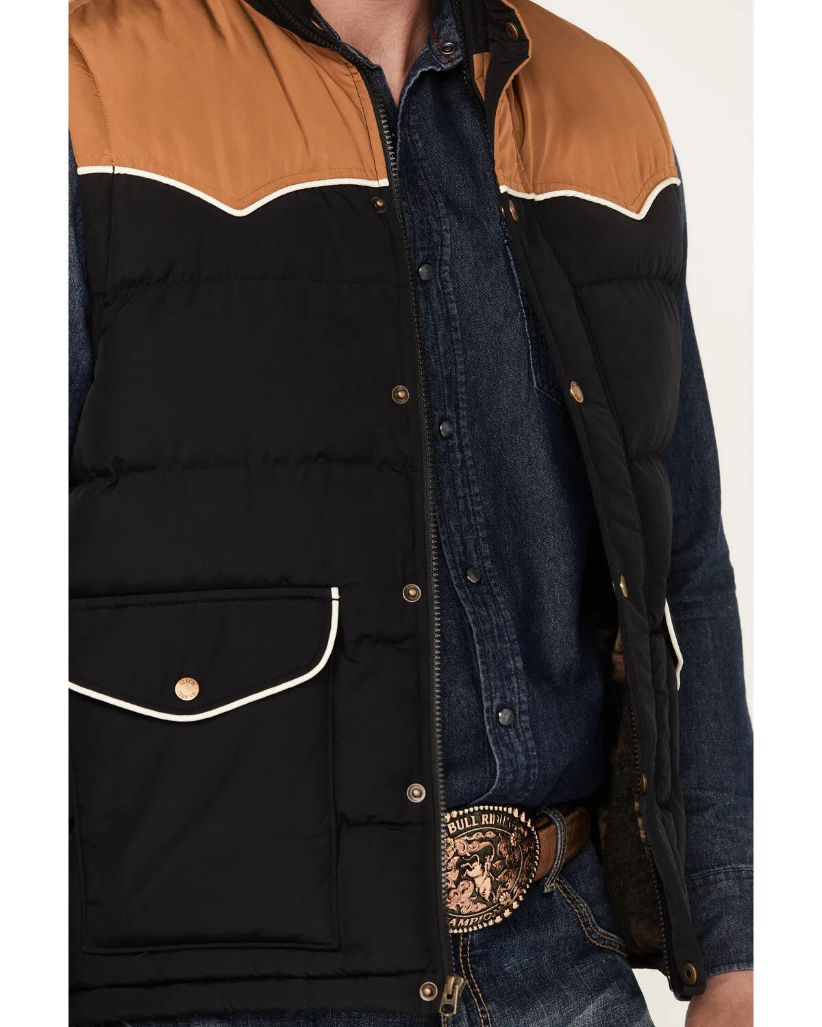 Product Name: Cinch Men's Southwestern Print Lining Quilted Vest