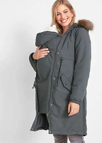 bonprix Maternity Quilted Coat | Look Again