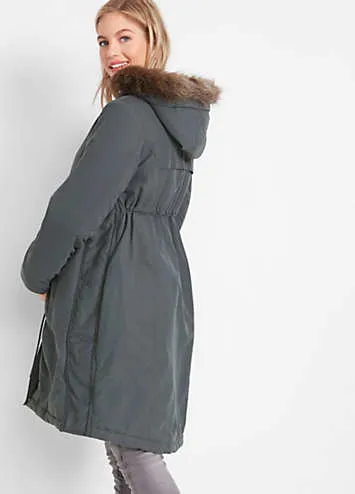 bonprix Maternity Quilted Coat | Look Again