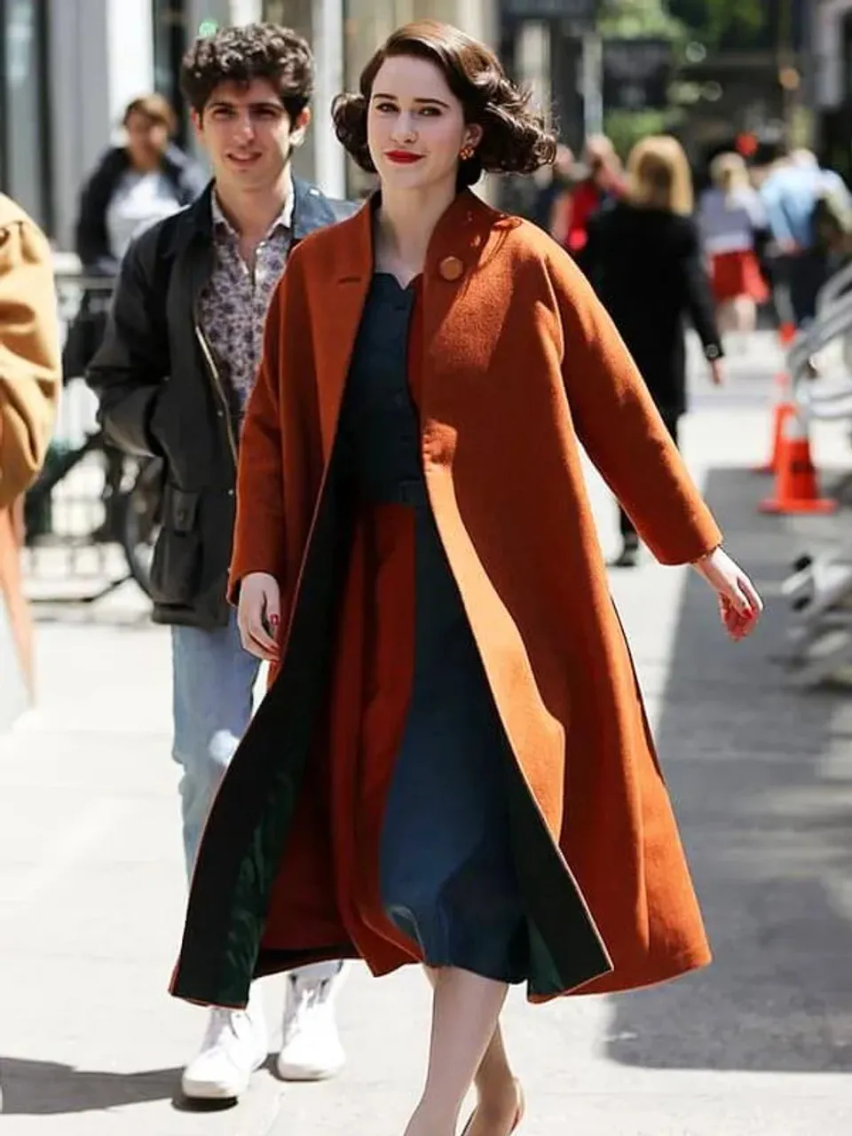 Rachel Brosnahan Wool Coat from The Marvelous Mrs. Maisel