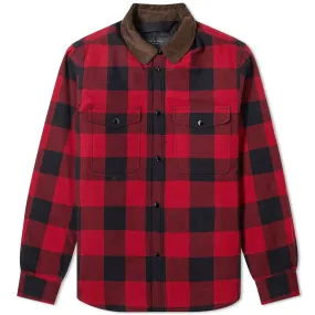 Rag & Bone Padded Shirt JacketRed & Black