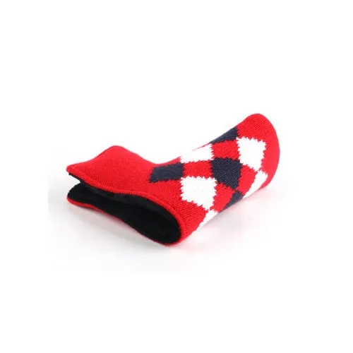 Red Classic Knit Putter Cover