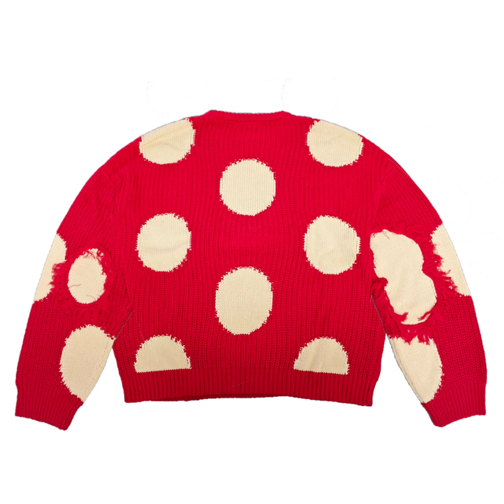 Red Mushroom Knit Sweater