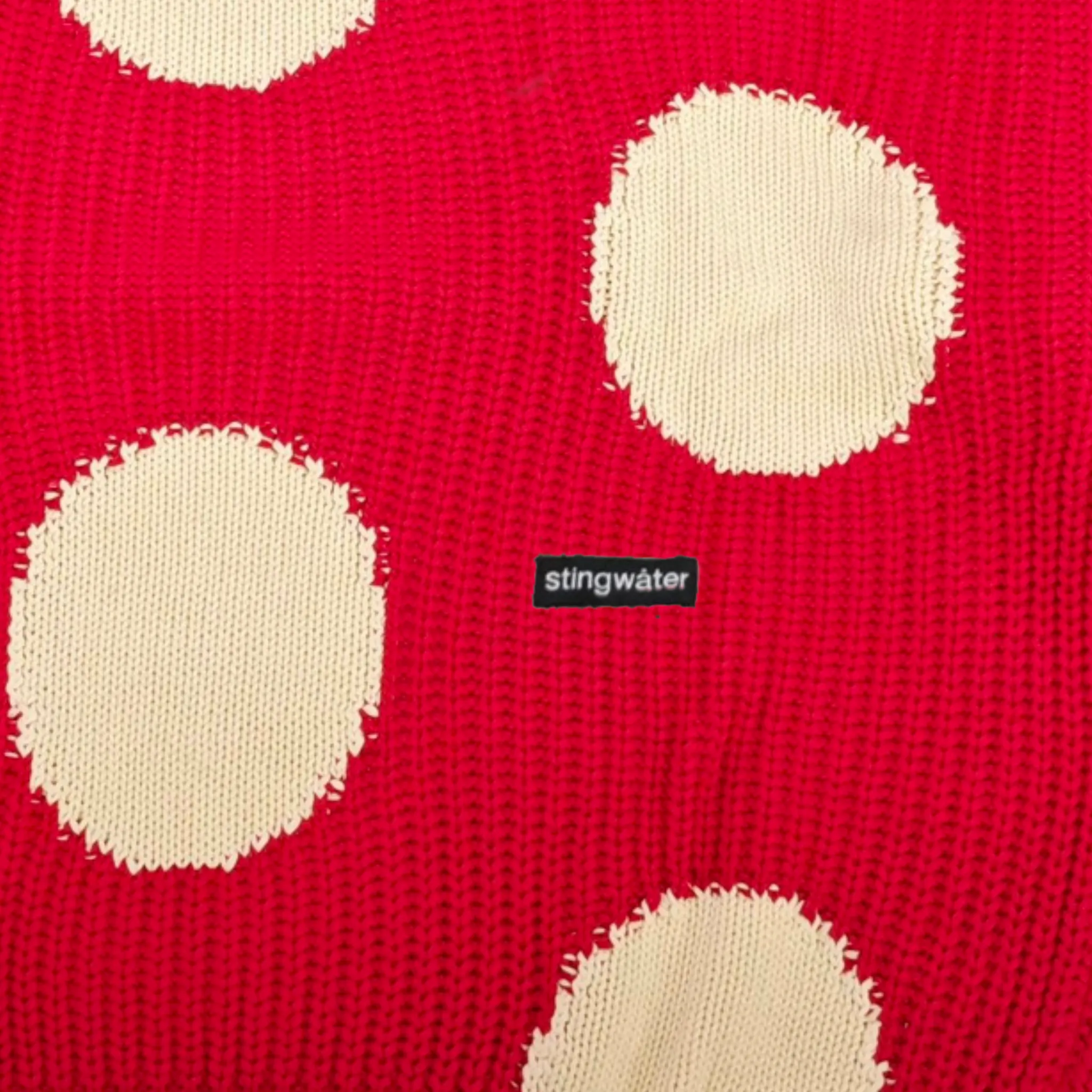 Red Mushroom Knit Sweater