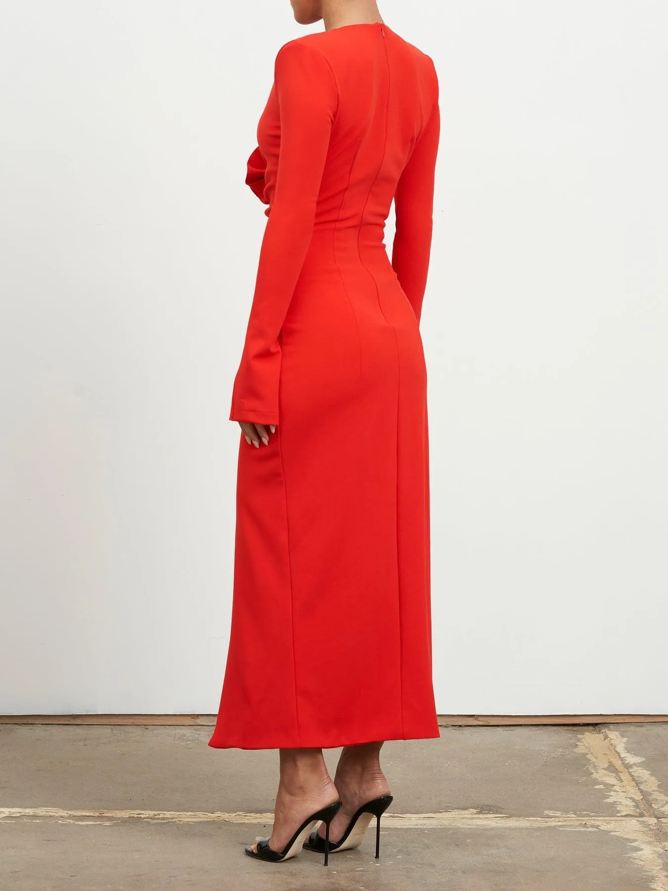 Rosita Red Midi Dress