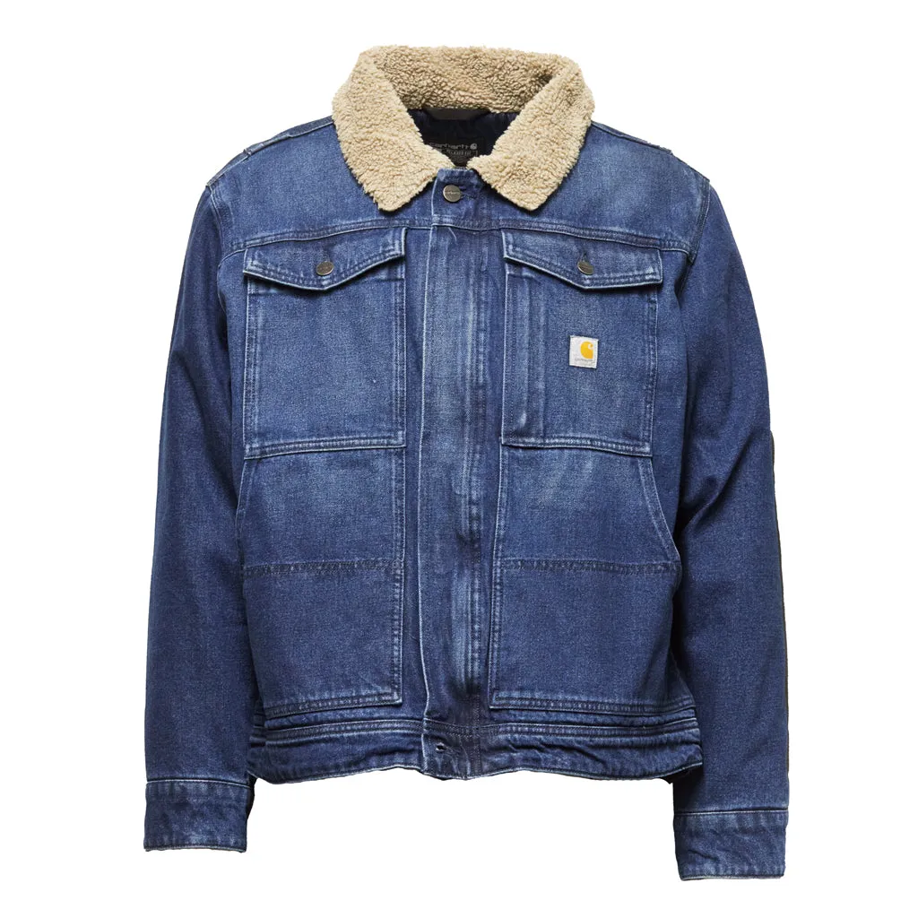 Relaxed Fit Sherpa Denim Jacket