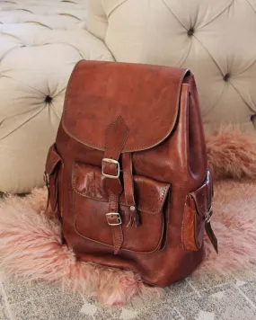 Retro Leather Backpack