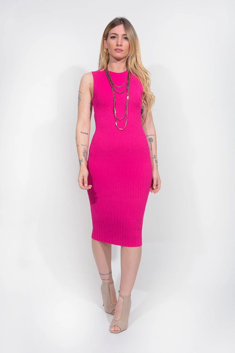 Ribbed Dress by KONTATTO