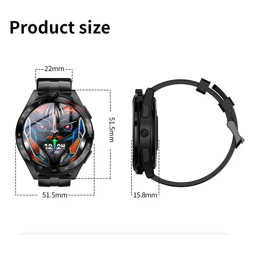 Durable Stylish Black Sports Men's Watch with LED Screen