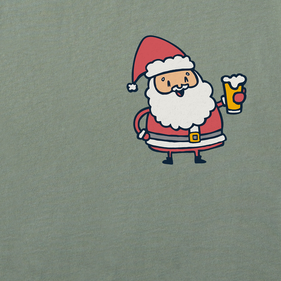 Santa Beer Fleece Hoodie