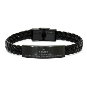 Sarcastic Leather Guide Bracelet