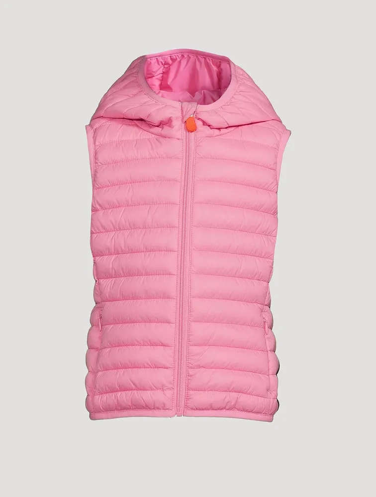 Kids Cupid Quilted Vest With Hood by SAVE THE DUCK