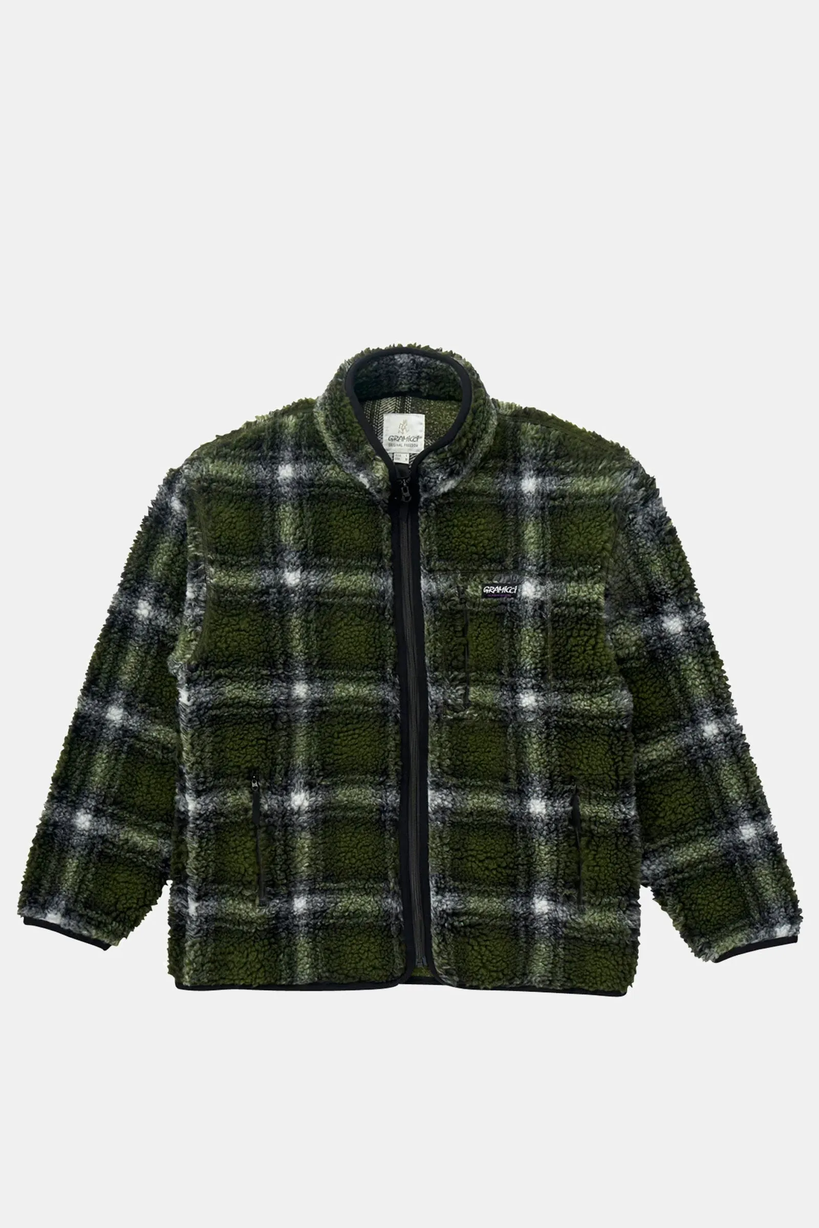 Stylish Plaid Sherpa Jacket