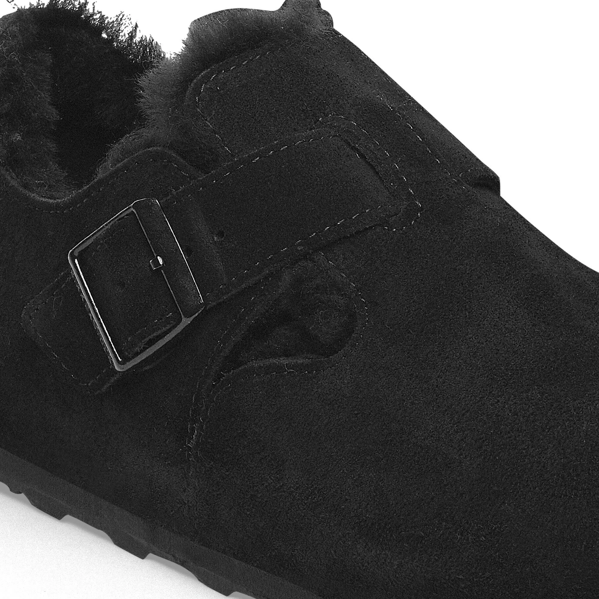 London Shearling Suede Leather