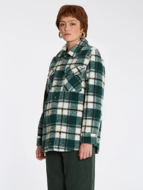 Silent Sherpa Jacket DARK PINE