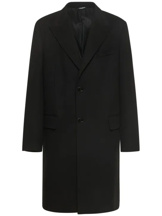 Single-Breasted Wool Coat by Dolce&Gabbana