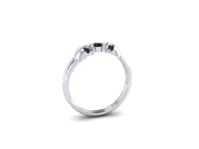 Edgy Skull Bezel Ring-UDINC0495