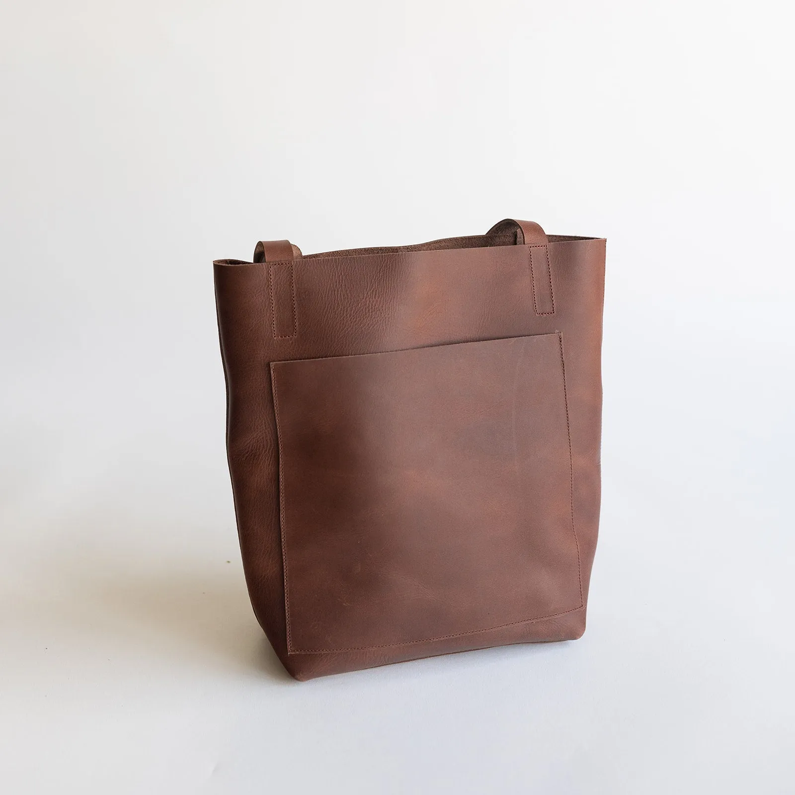 Small Espresso Leather Handbag