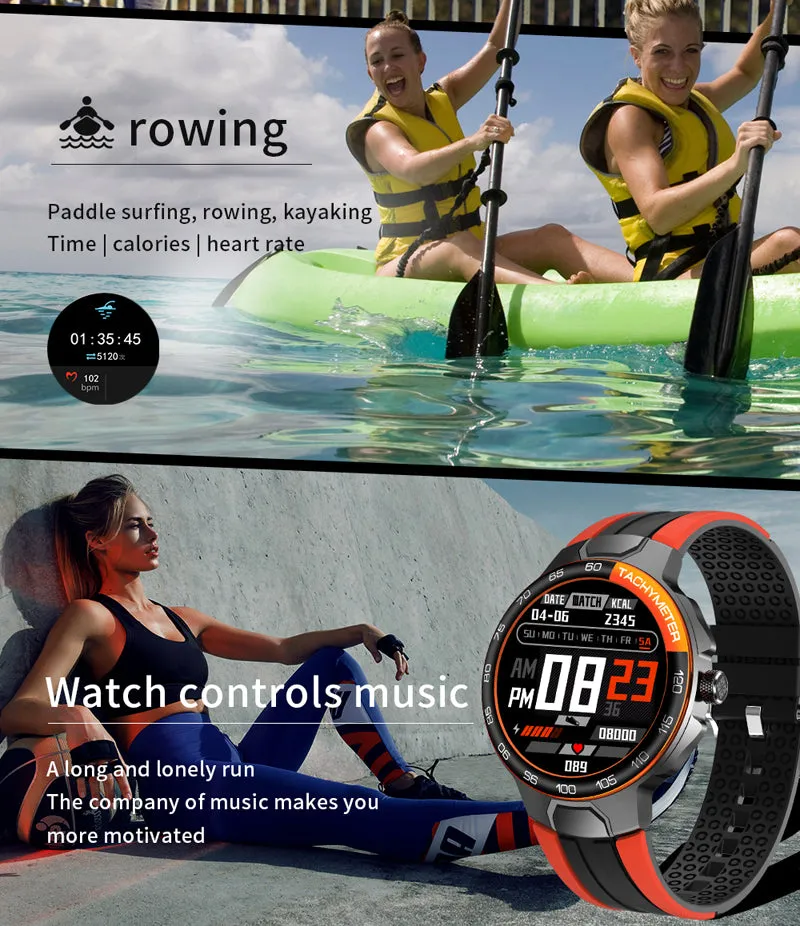 Universal Bluetooth Smartwatch for Heart Rate & Blood Pressure Monitoring